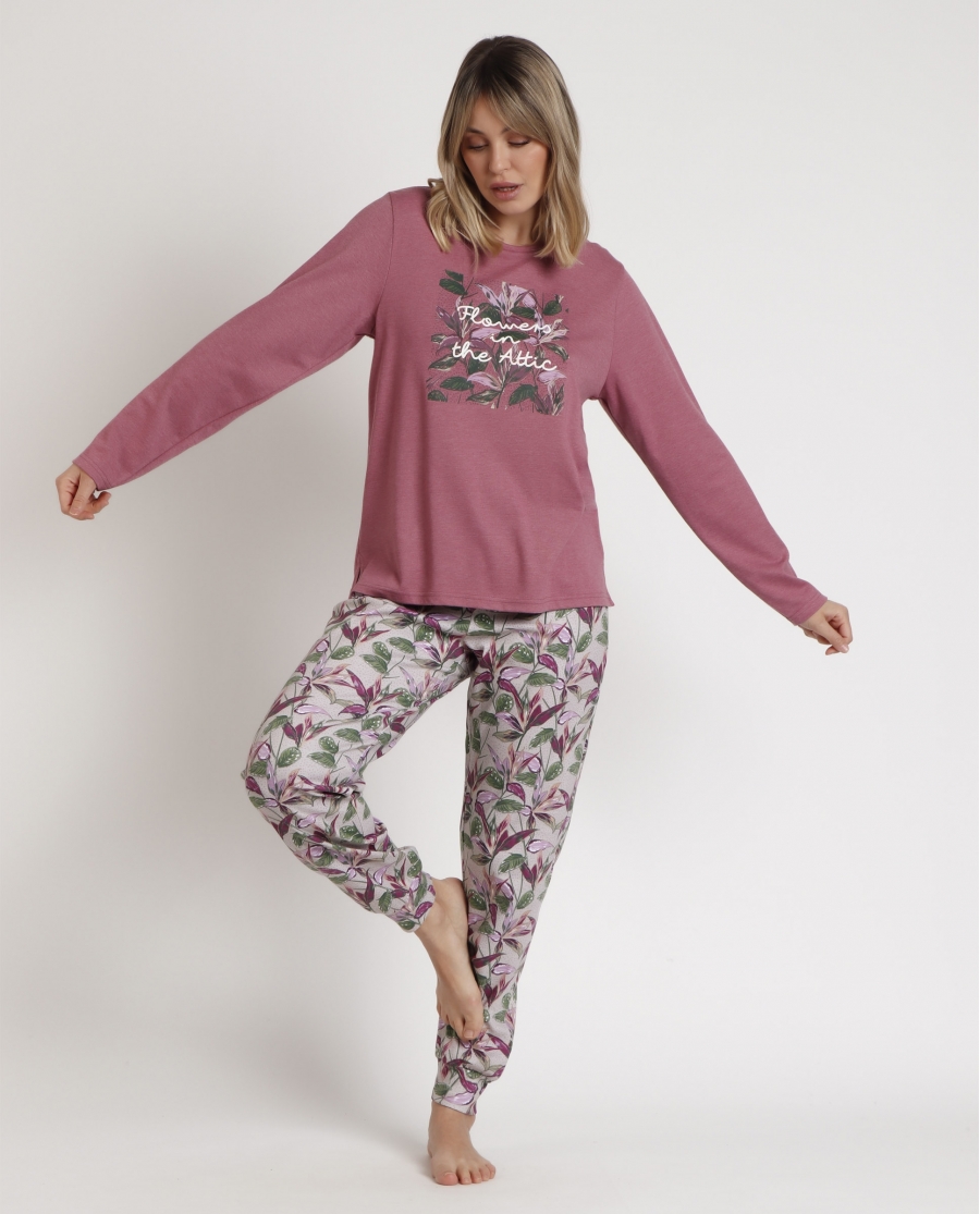 ADMAS GARDEN Pijama Manga Larga Flowers In The Attic para Mujer ANCIENT PINK