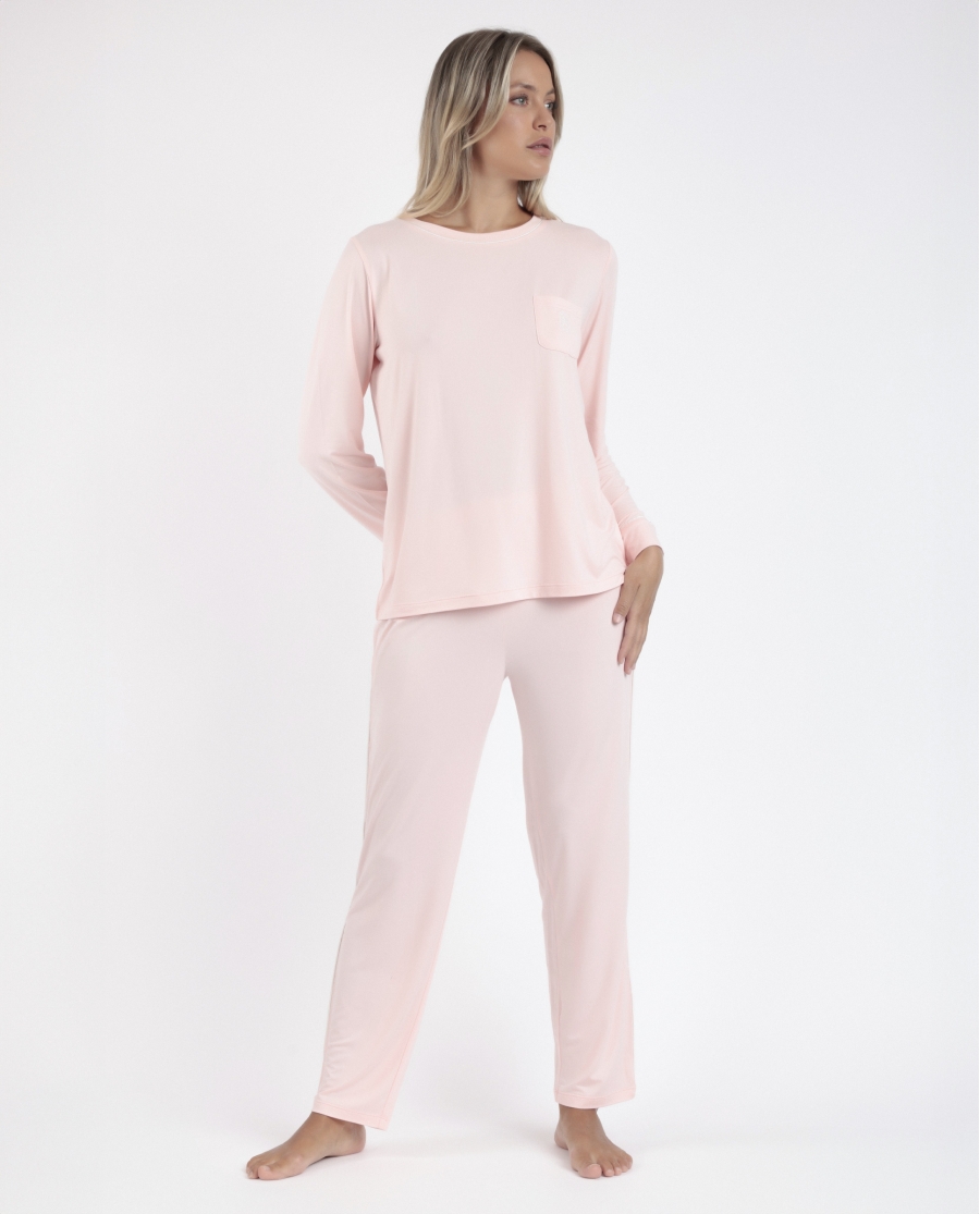 ADMAS CLASSIC Pijama Manga Larga Soft Sleep para Mujer CORAL