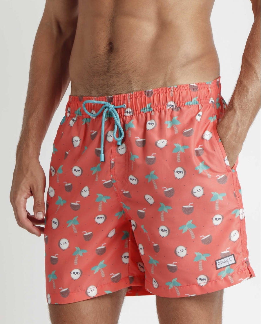 MR WONDERFUL Bañador Cocos para Hombre CORAL