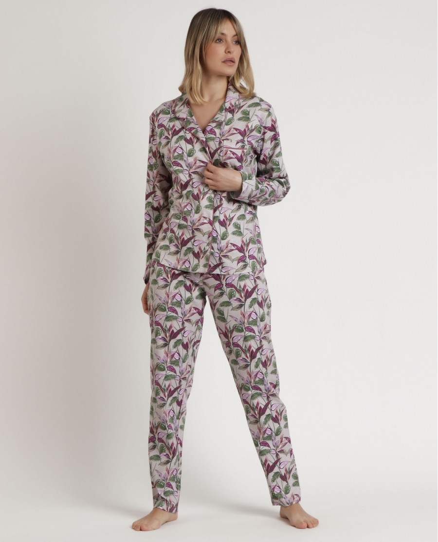 ADMAS GARDEN Pijama Abierto Manga Larga Flowers In The Attic para Mujer ANCIENT PINK