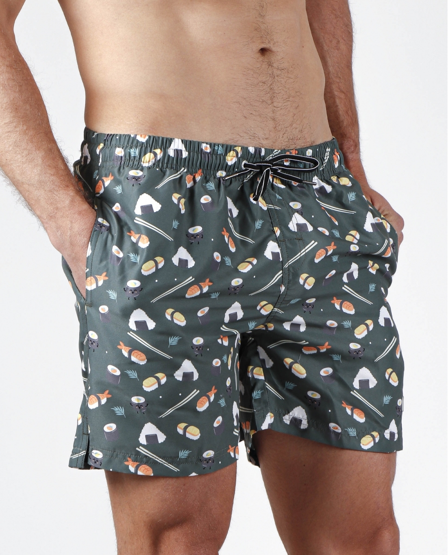 MR WONDERFUL Bañador Sushi para Hombre CAQUI