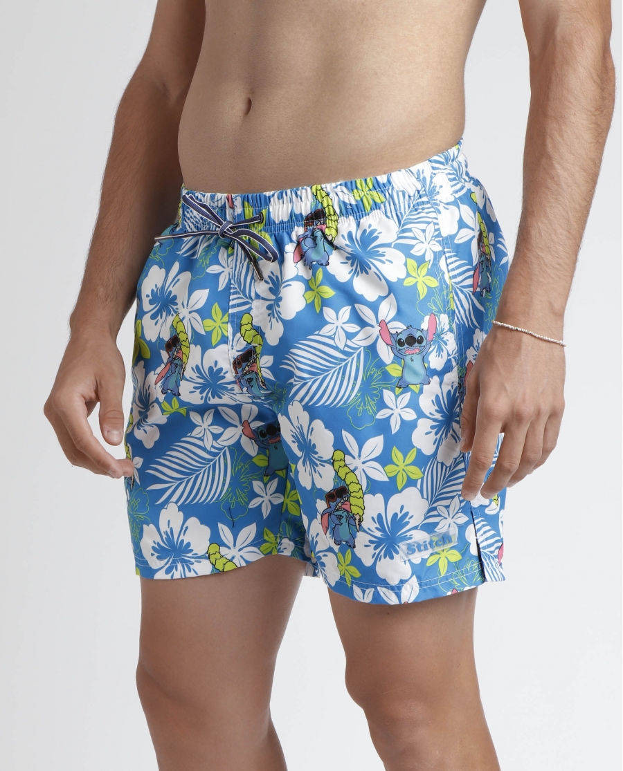 DISNEY Bañador Lilo & Stitch para Hombre AZUL