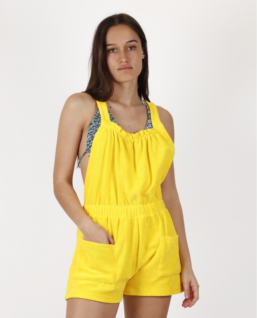 ADMAS Mono Rizo para Mujer AMARILLO