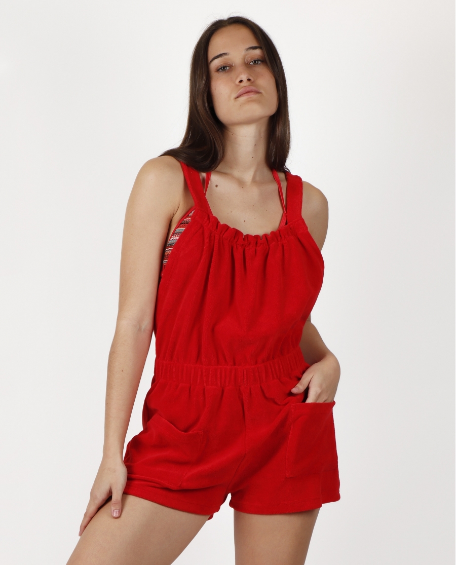 ADMAS Mono Rizo para Mujer ROJO