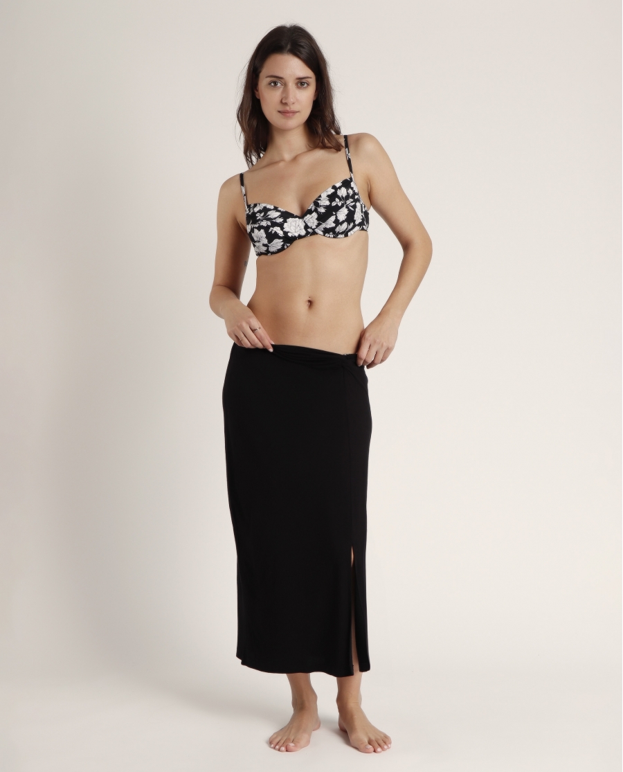 ADMAS Falda Playa Black para Mujer NEGRO