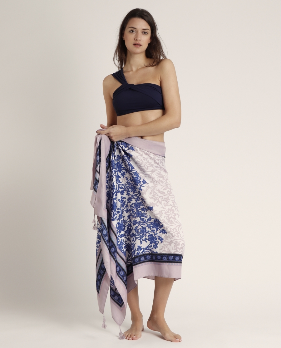 ADMAS Pareo Blue Garden para Mujer AZUL