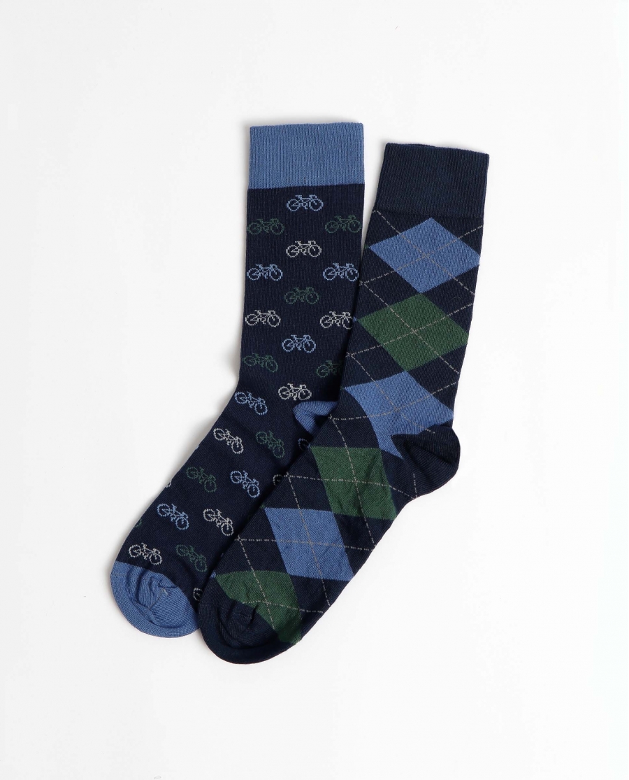 ANTONIO MIRO Calcetín Mediano Pedalier Socks para Hombre, (Caja de 6 unidades) SURTIDO