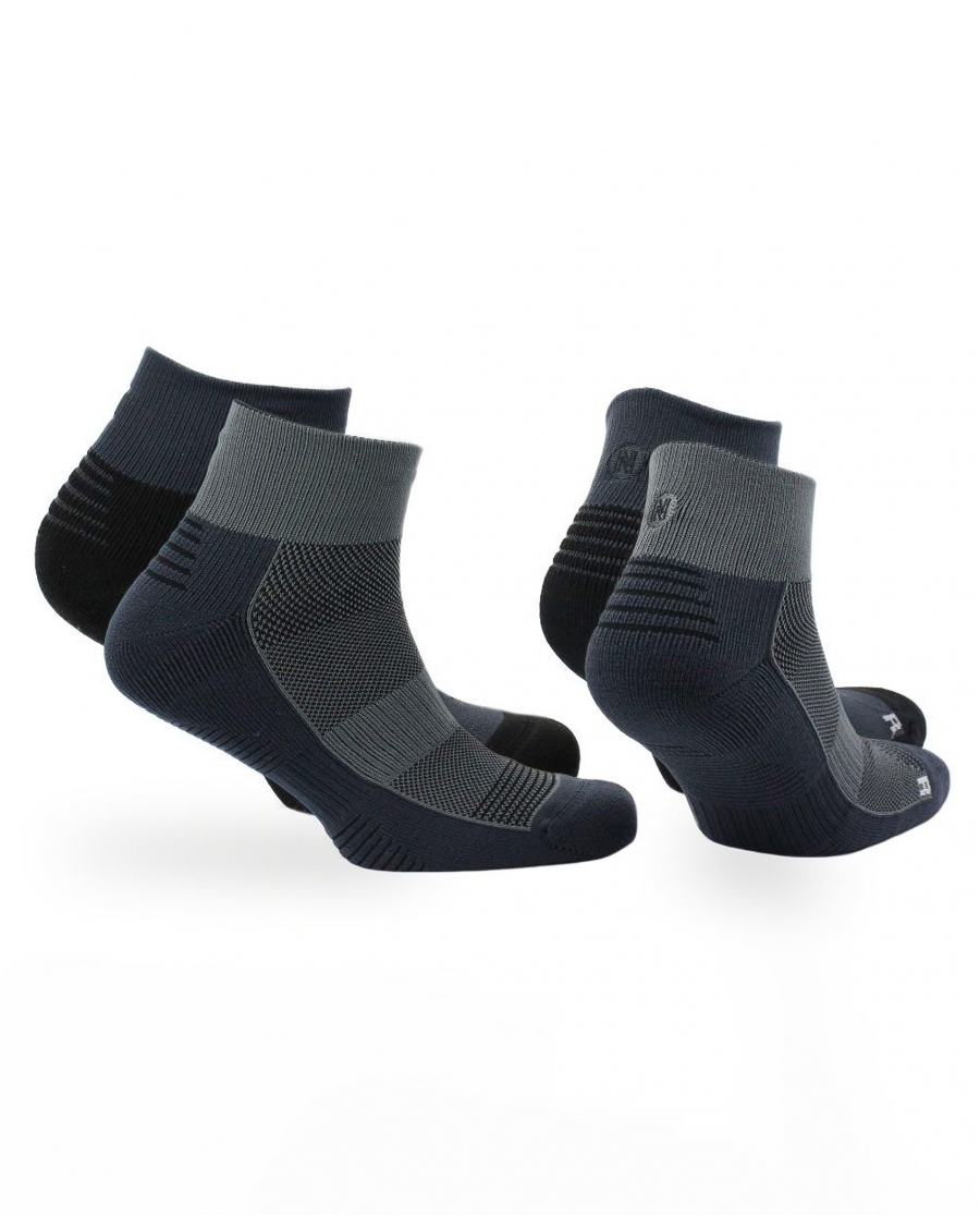 NORFOLK Calcetines compresivos running modelo London ( 2 pares ) BLACK/GREY