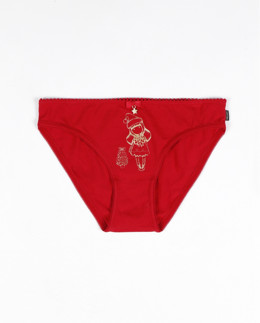 SANTORO Braguita Christmas Wish para Mujer ROJO