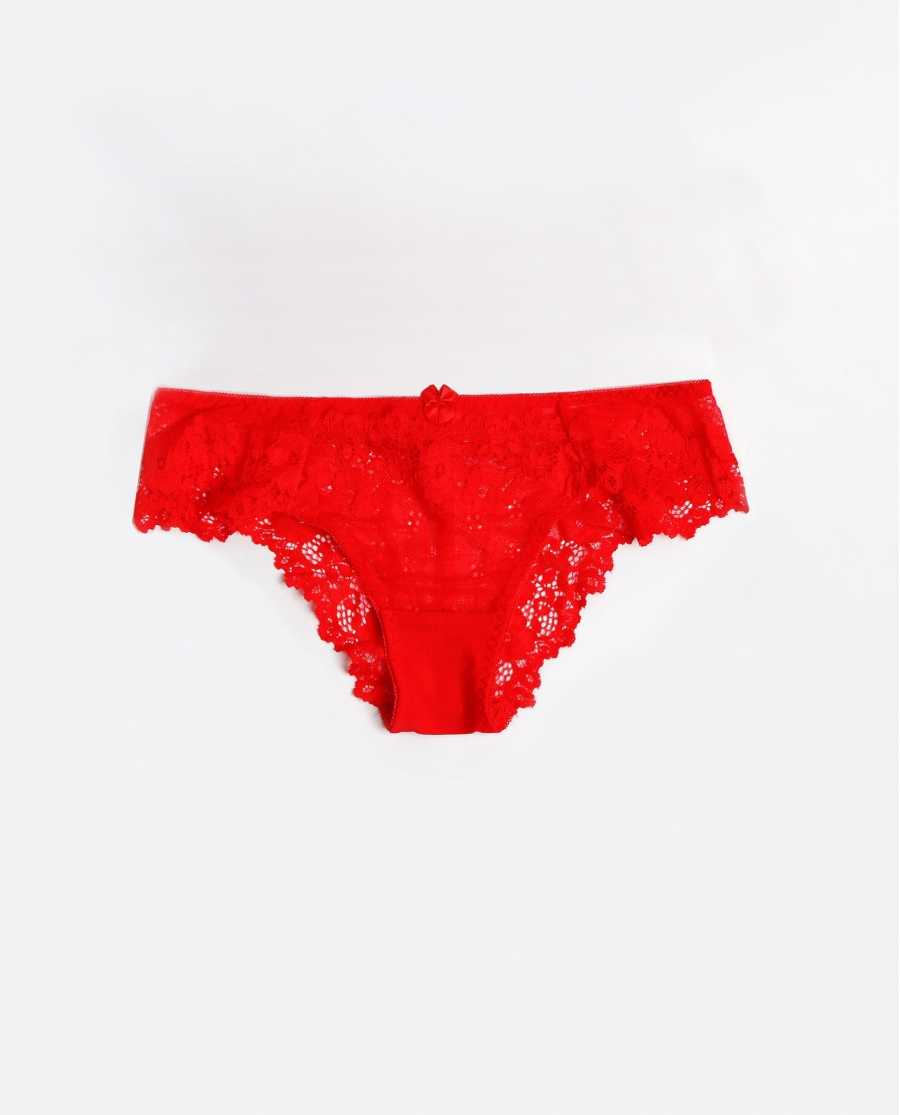 ADMAS Braga Puntilla con Envase Regalo para Mujer, (Caja de 24 unidades) ROJO