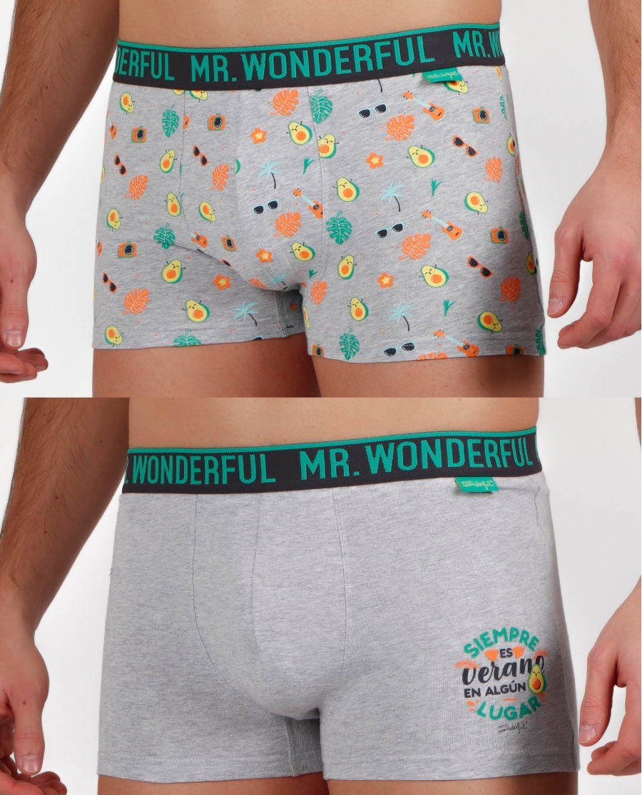 Mr Wonderful Calzoncillo/Bóxer Siempre es Verano para Hombre, (Caja de 2 unidades) PACK FANTASIA