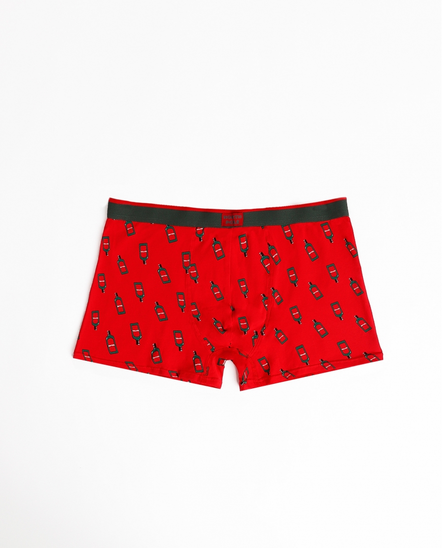 ADMAS Calzoncillo/Boxer North Pole para Hombre ROJO