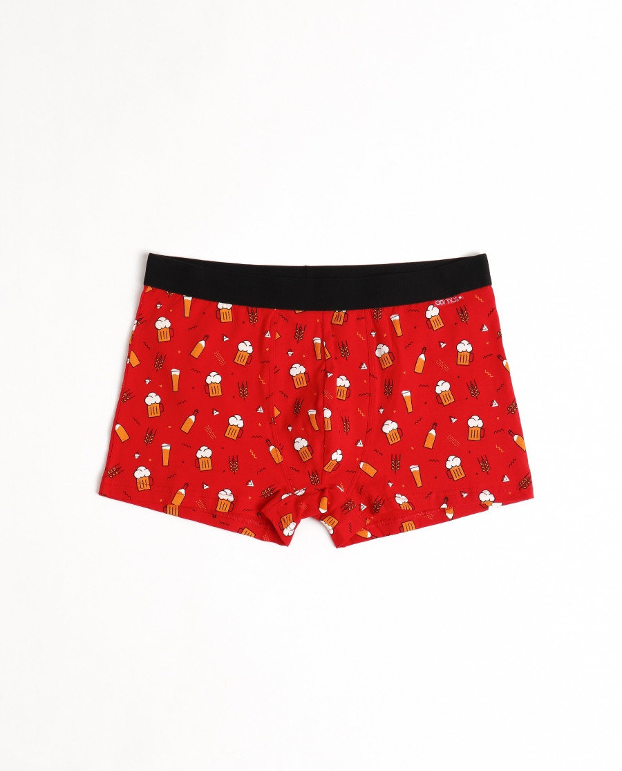 ADMAS Calzoncillo/Boxer Cerveza Bote Metal Regalo para Hombre ROJO