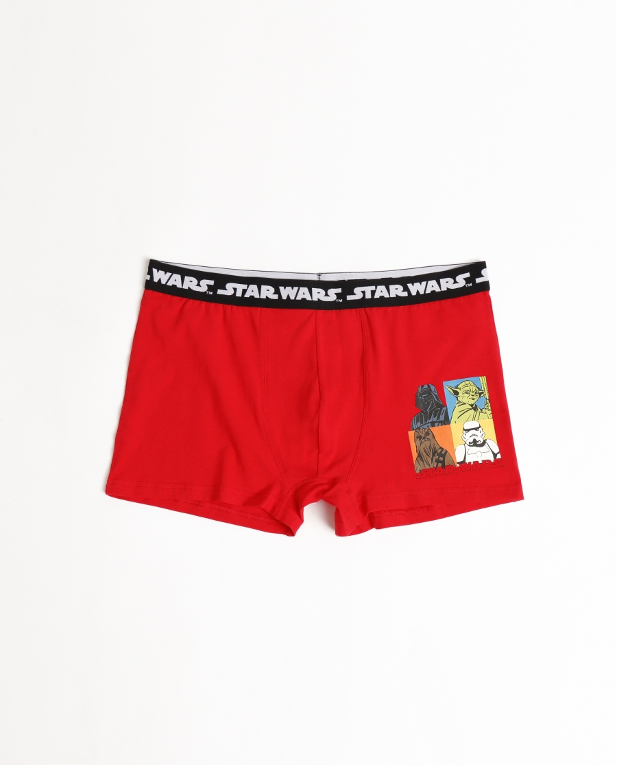 STAR WARS Calzoncillo/Boxer Color Comic Caja Regalo para Hombre, (Caja 12 unidades) ROJO