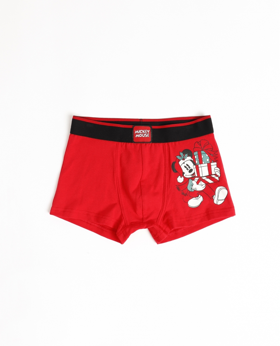 DISNEY Calzoncillo/Boxer Holidays Caja Metal Regalo para Niño ROJO