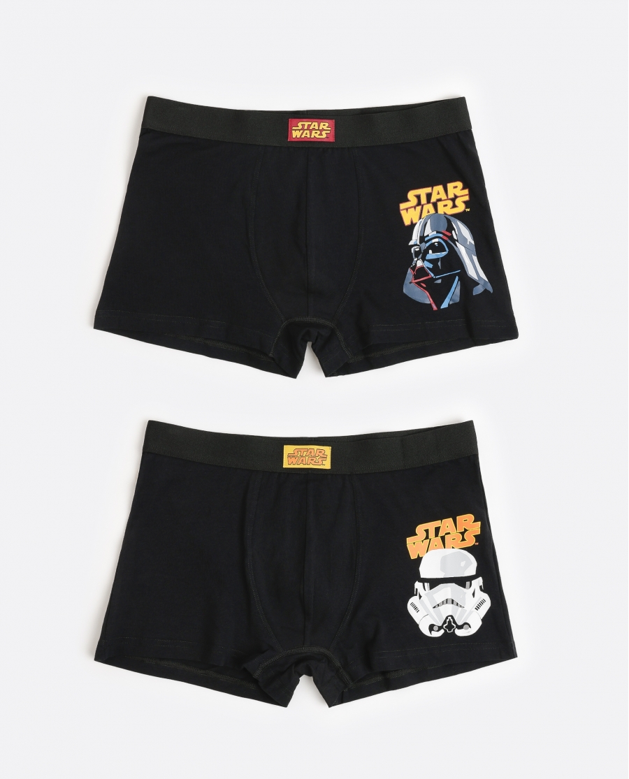 STAR WARS Calzoncillo/Bóxer Classic Colors para Hombre, (Caja de 2 unidades) PACK FANTASIA