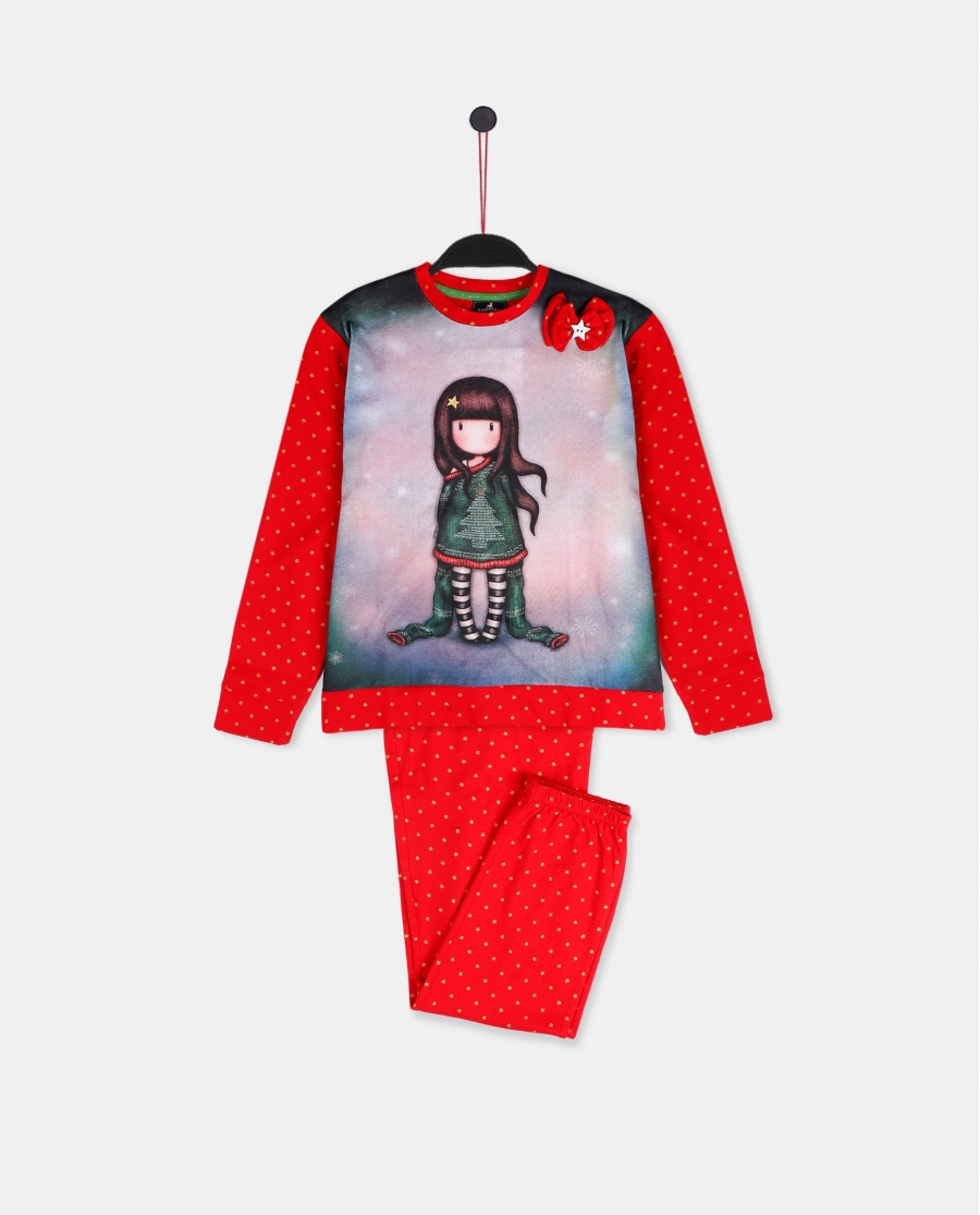 SANTORO GORJUSS Pijama Manga Larga Cosy para Niña ROJO