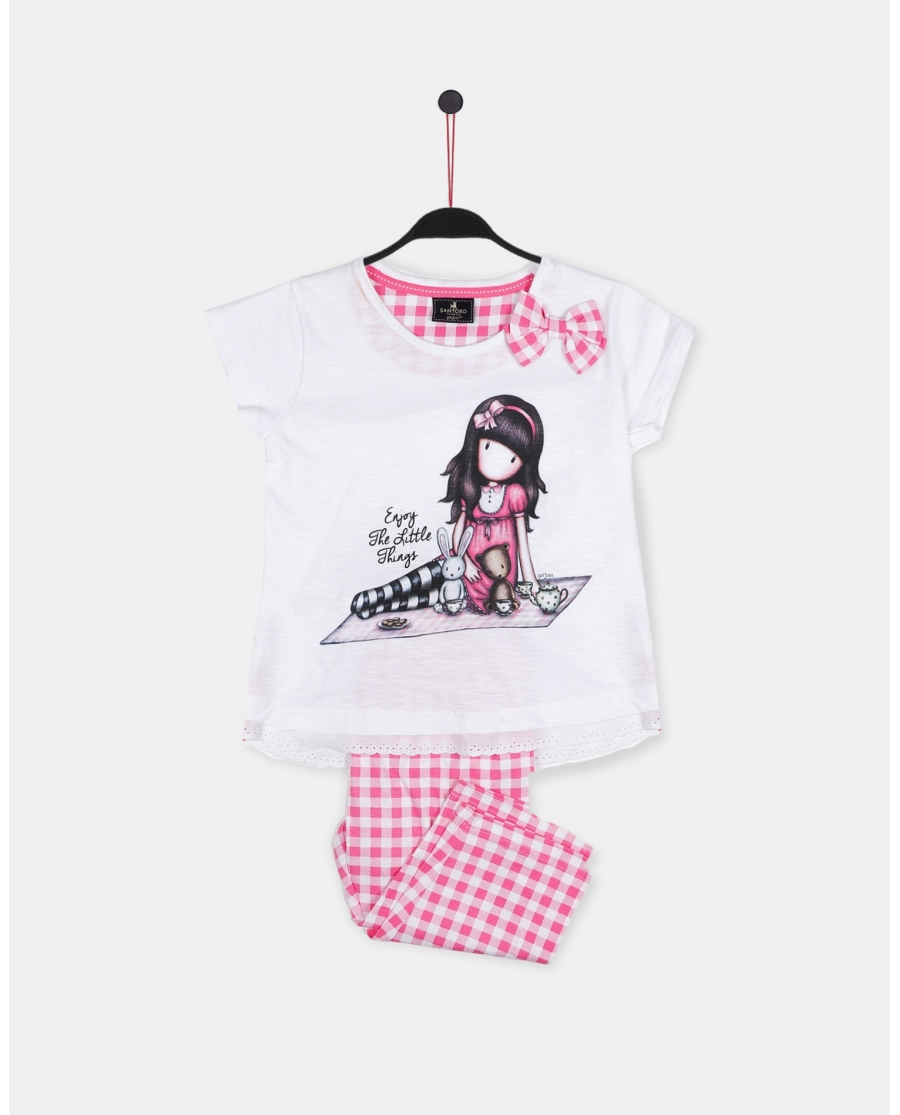 SANTORO GORJUSS Pijama Manga Corta Little Things para Niña ROSA