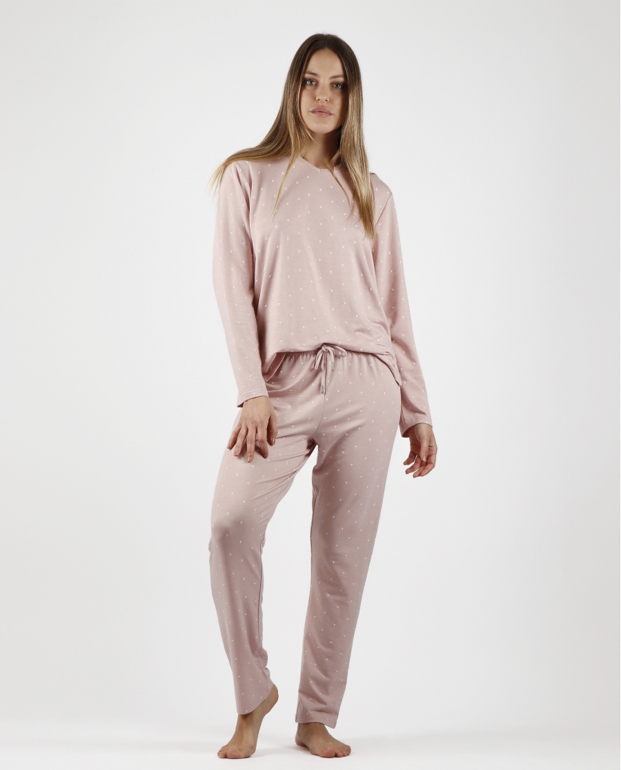 ADMAS CLASSIC Pijama Manga Larga Moon para Mujer MAQUILLAJE