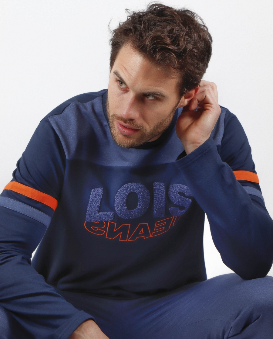 LOIS Pijama Manga Larga Reserve para Hombre AZUL