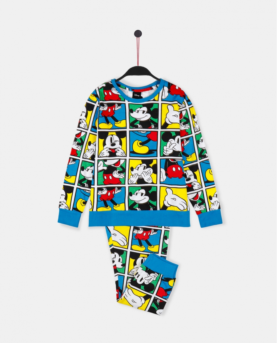 DISNEY Pijama Manga Larga Mickey Window para Niña MULTICOLOR