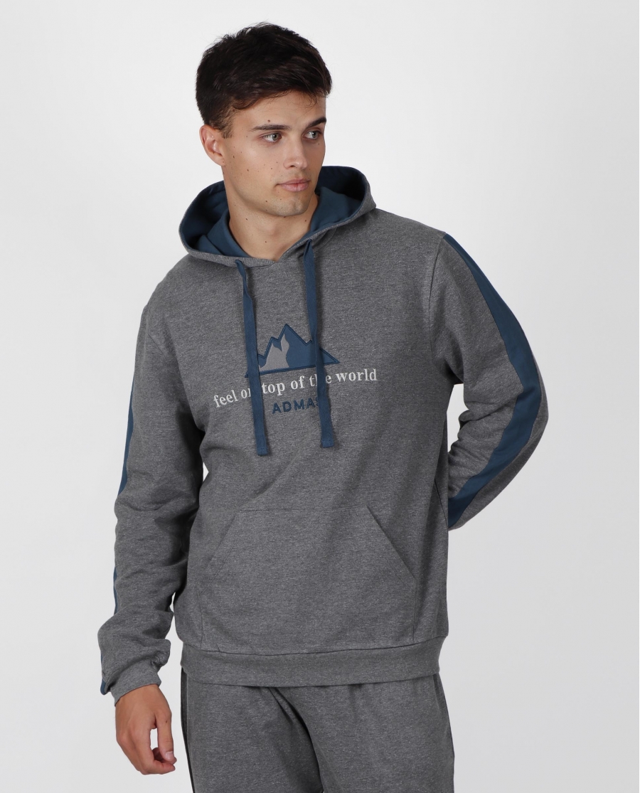 ADMAS HOME Sudadera Feel on Top para Hombre GRIS