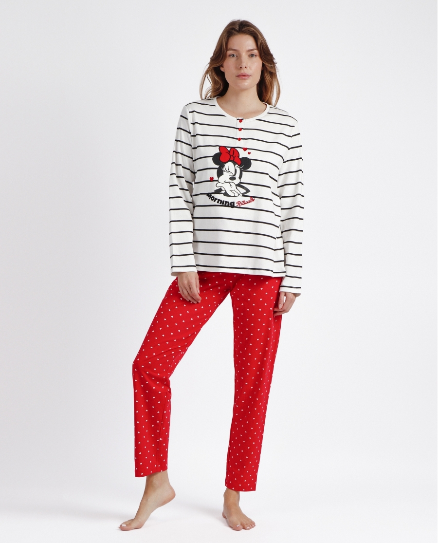 DISNEY Pijama Manga Larga Sweet Dreams para Mujer CRUDO