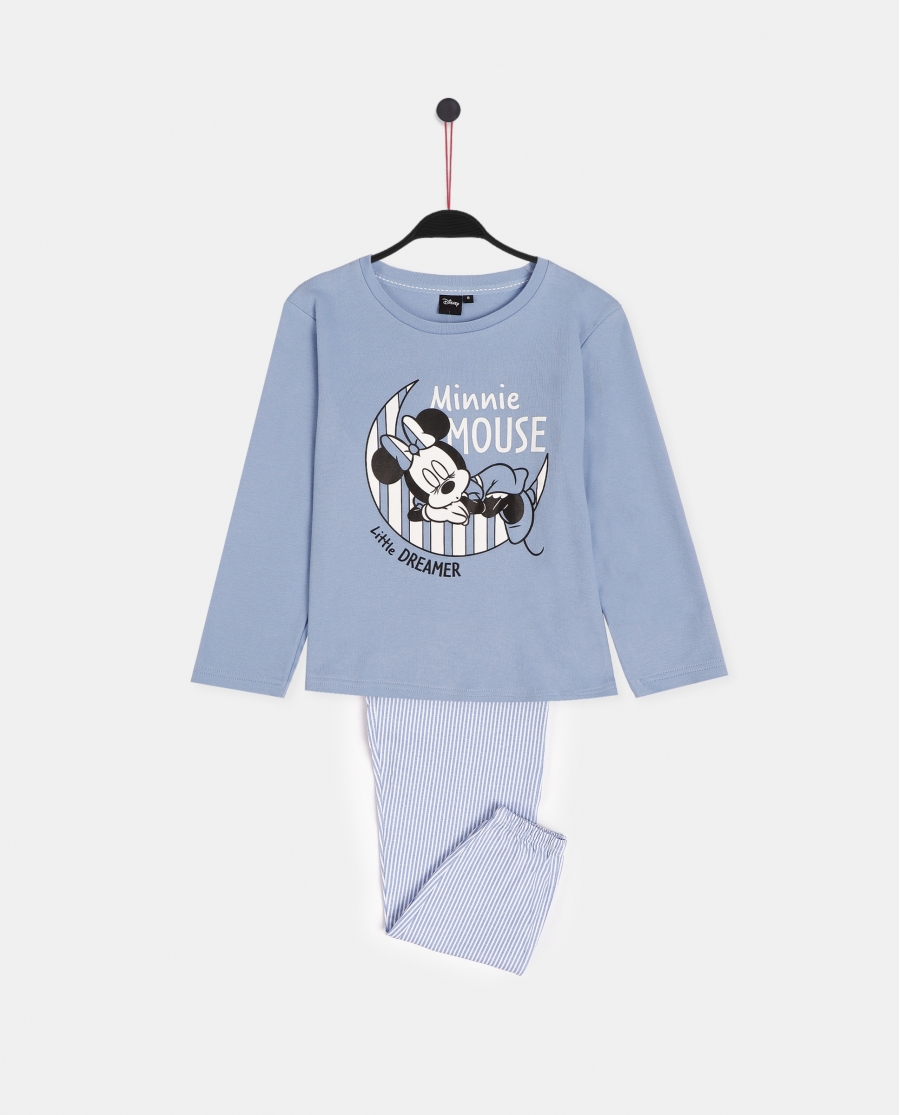 DISNEY Pijama Manga Larga Mickey Little Dreamer para Niña AZUL