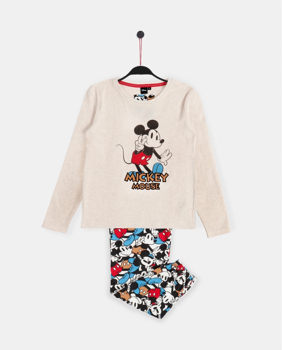 DISNEY Pijama Manga Larga Mickey Dreams para Niña CRUDO