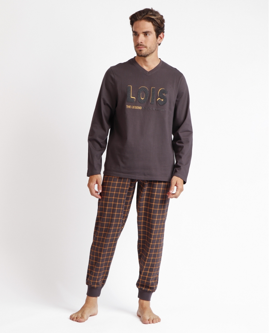 LOIS Pijama Manga Larga Speedway para Hombre MARENGO