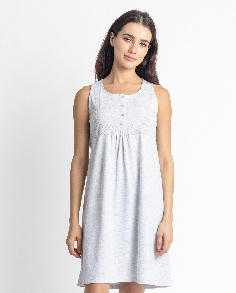 ADMAS CLASSIC Camisola Sin Mangas Romantic Grey para Mujer GRIS JASPE