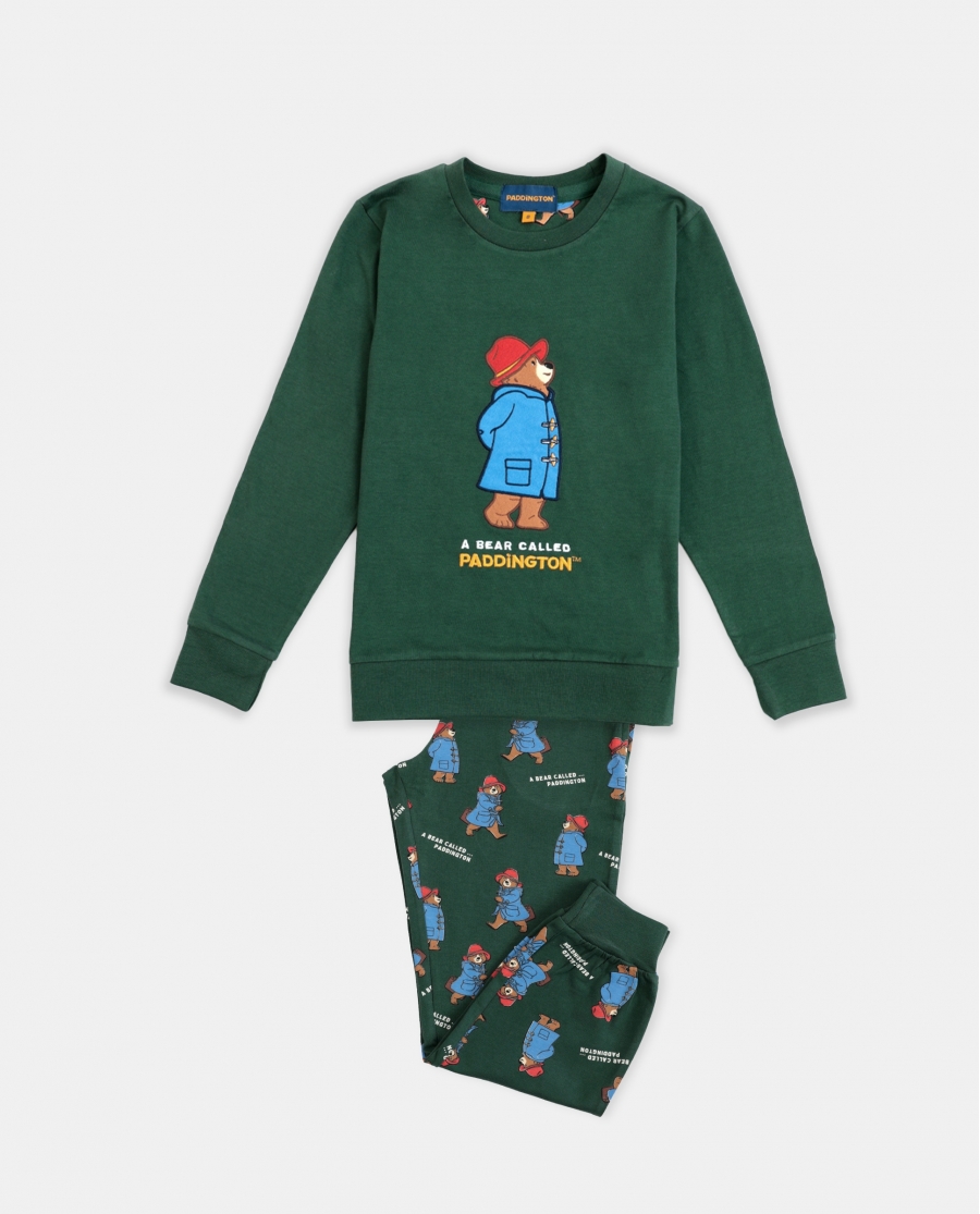 PADDINGTON Pijama Manga Larga Marmalade para Niño VERDE