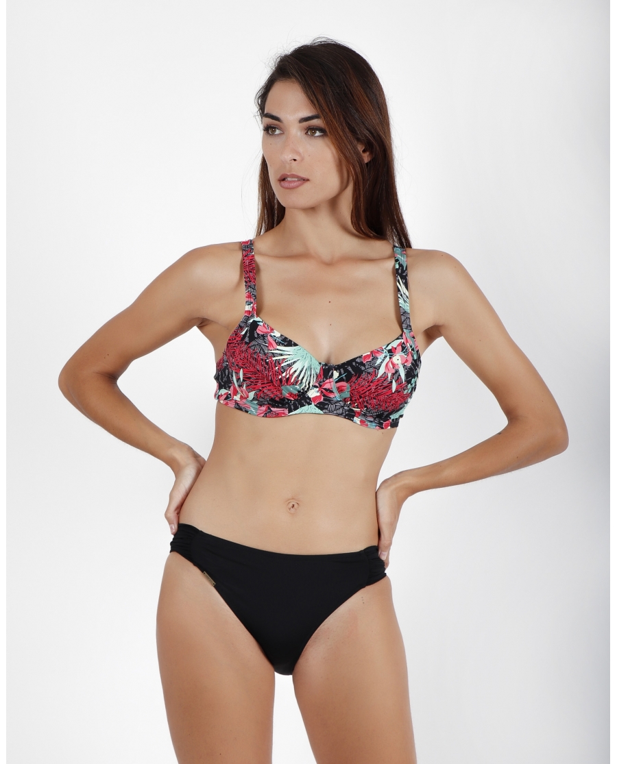 ADMAS Bikini Aro Sauvage para Mujer NEGRO