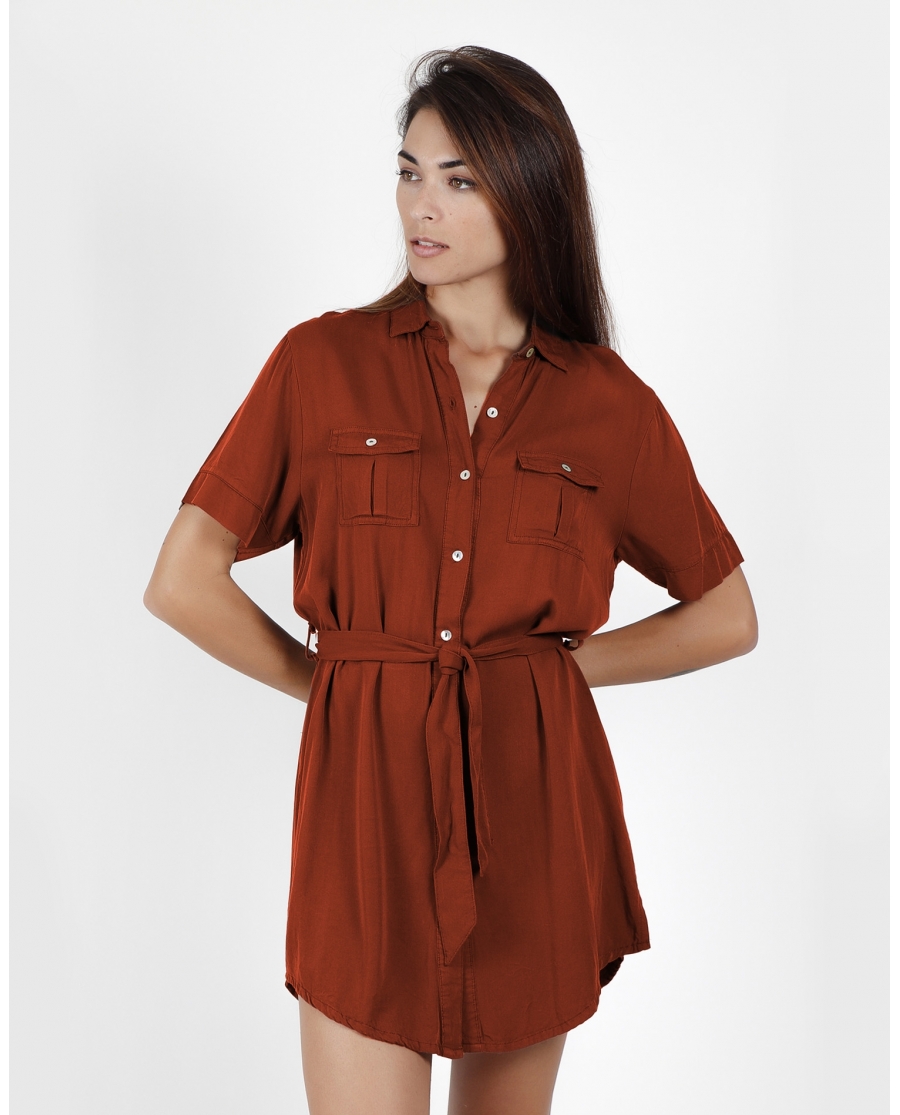 ADMAS Vestido Manga Corta Dubarry para Mujer TEJA