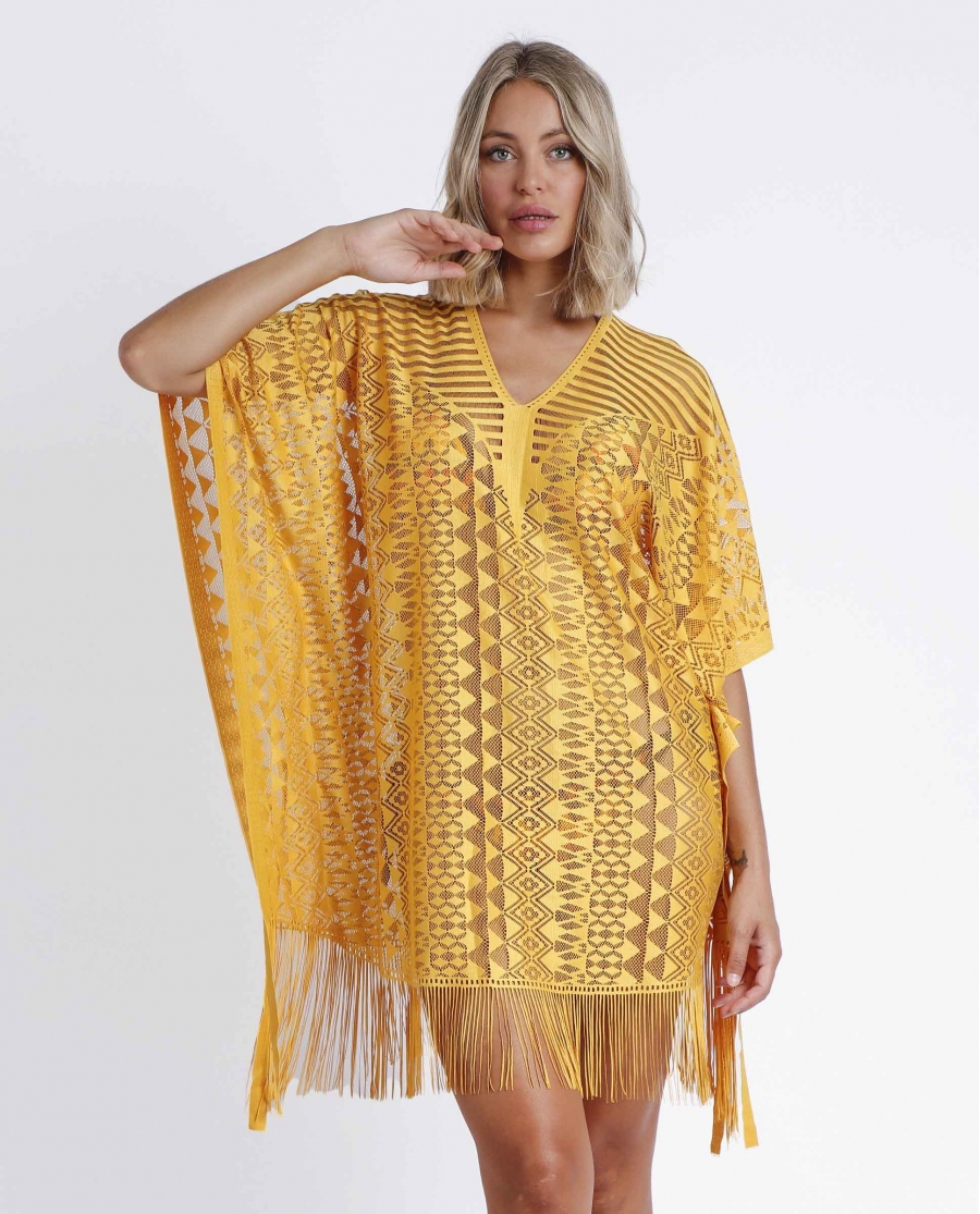 ADMAS Vestido Kaftan Sun para Mujer AMARILLO