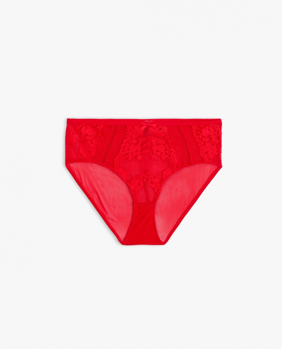 ADMAS Braga Alta Christmas con Envase Regalo para Mujer, (Caja de 12 unidades) ROJO