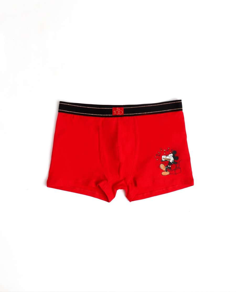 DISNEY Calzoncillo/Boxer Wonder Caja Metal Regalo para Hombre ROJO