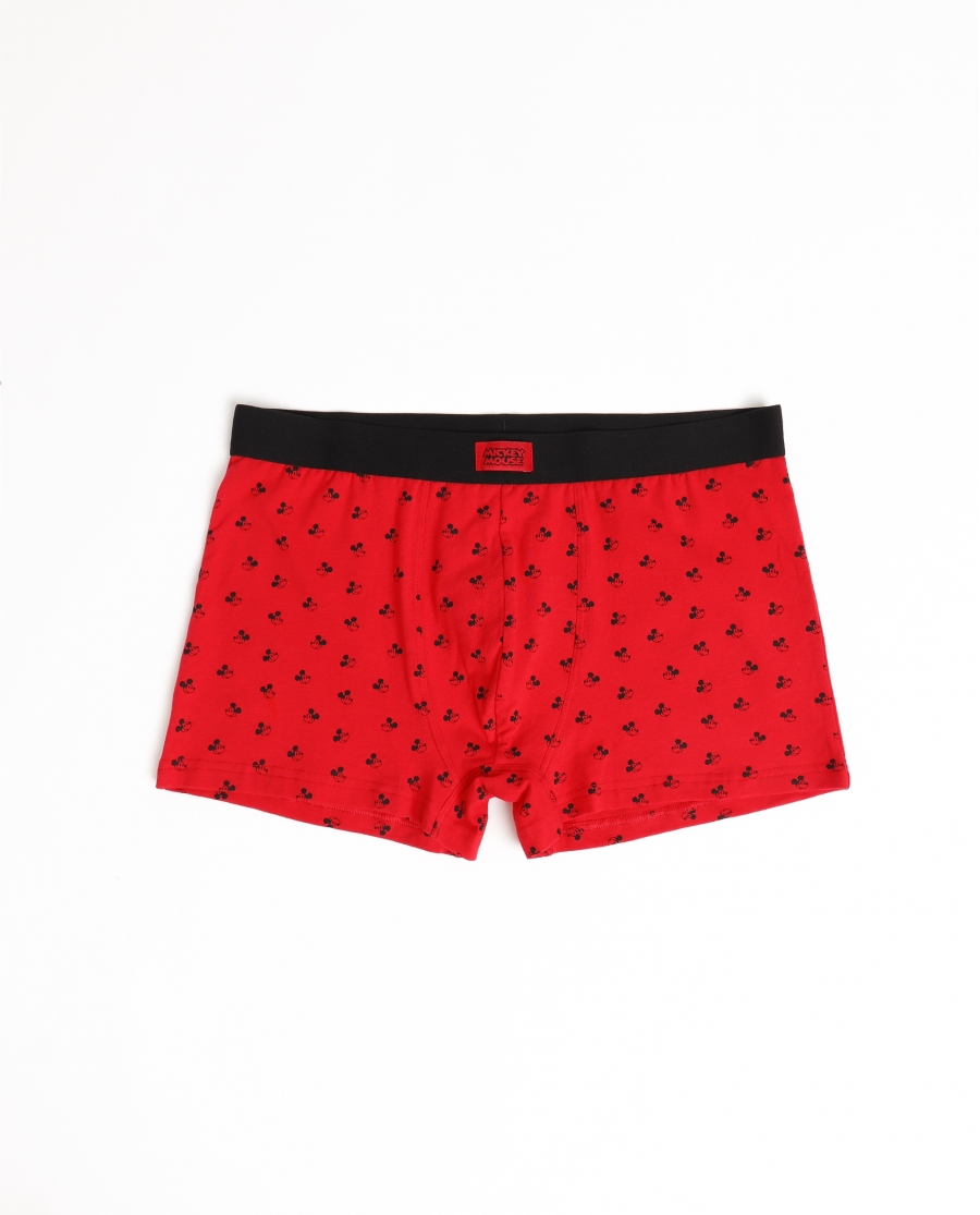 DISNEY Calzoncillo/Boxer Mickey Faces Caja Regalo para Hombre ROJO