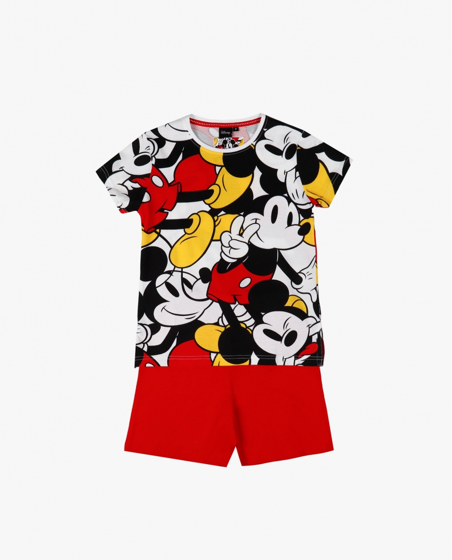 DISNEY Pijama Manga Corta Big Mickey para Niño ROJO