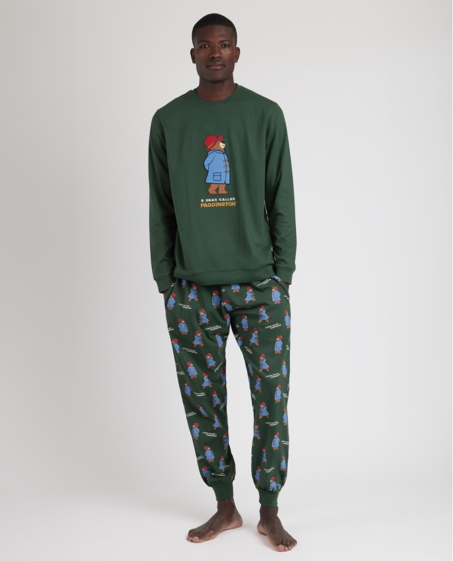 PADDINGTON Pijama Manga Larga Marmalade para Hombre VERDE