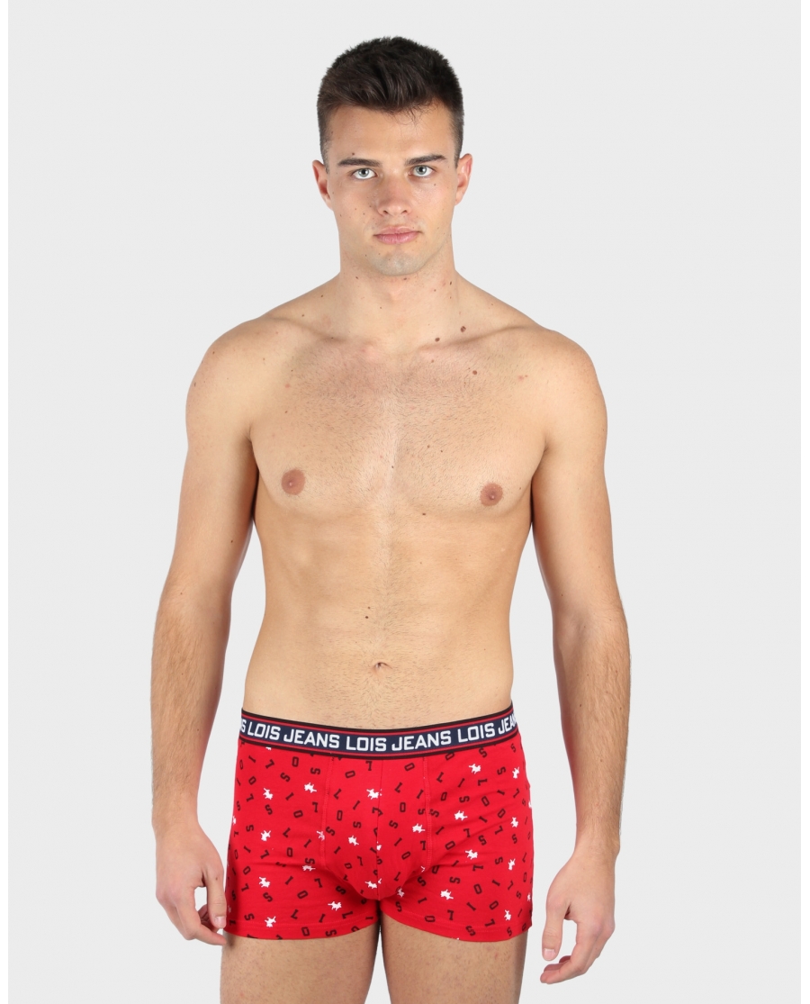 LOIS Calzoncillo/Boxer Taza Regalo para Hombre ROJO