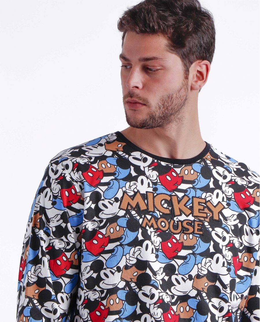 DISNEY Pijama Manga Larga Mickey Dreams para Hombre MULTICOLOR