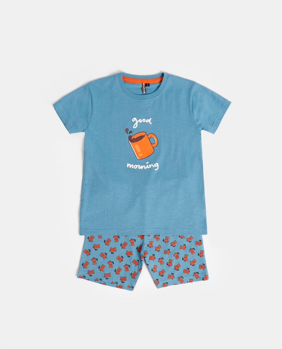 DIVER Pijama Manga Corta Morning para Niño ACERO