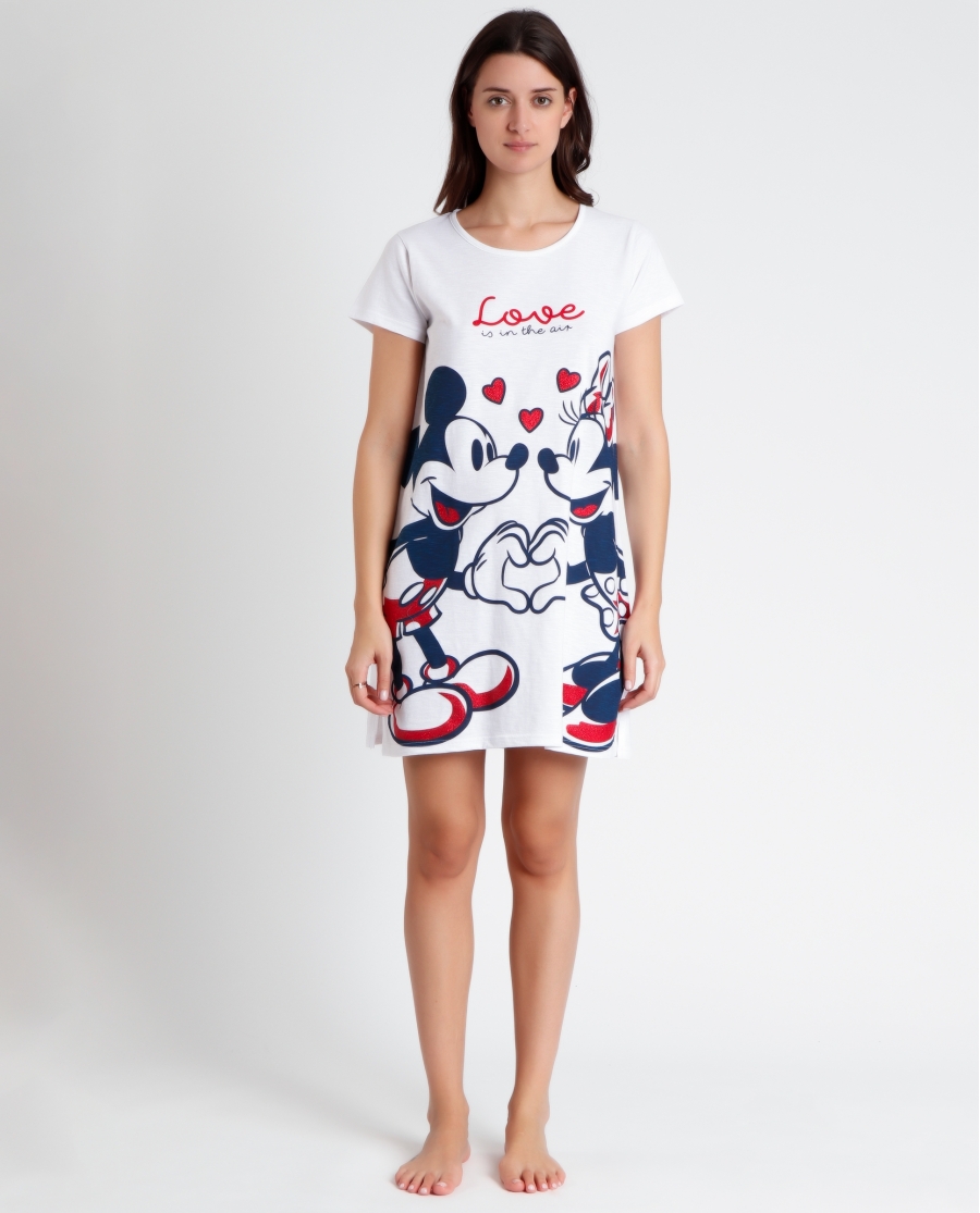 DISNEY Camisola Manga Corta Love is in the Air para Mujer BLANCO