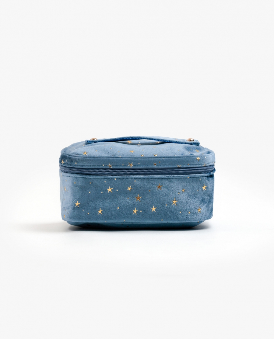 ADMAS Neceser Stars Compacto Velvet Vanity AZUL