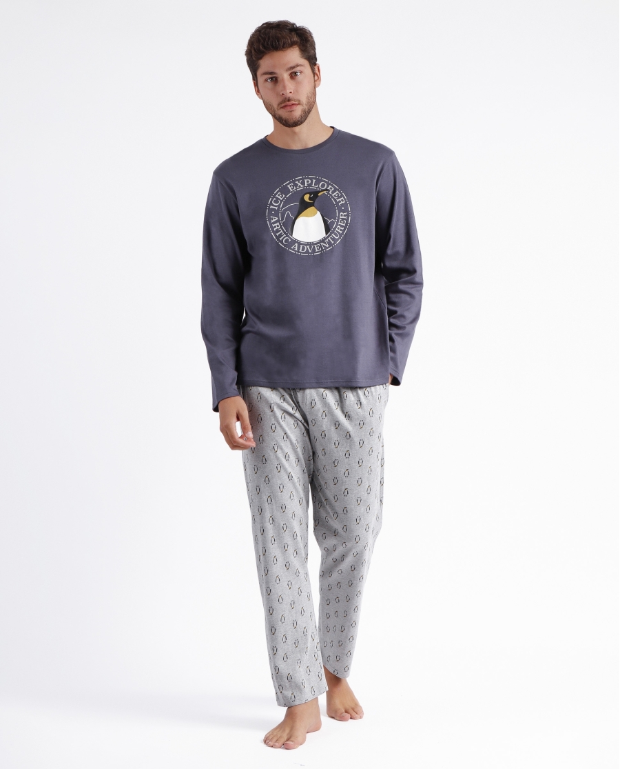 ADMAS Pijama Manga Larga Ice Explorer para Hombre MARENGO