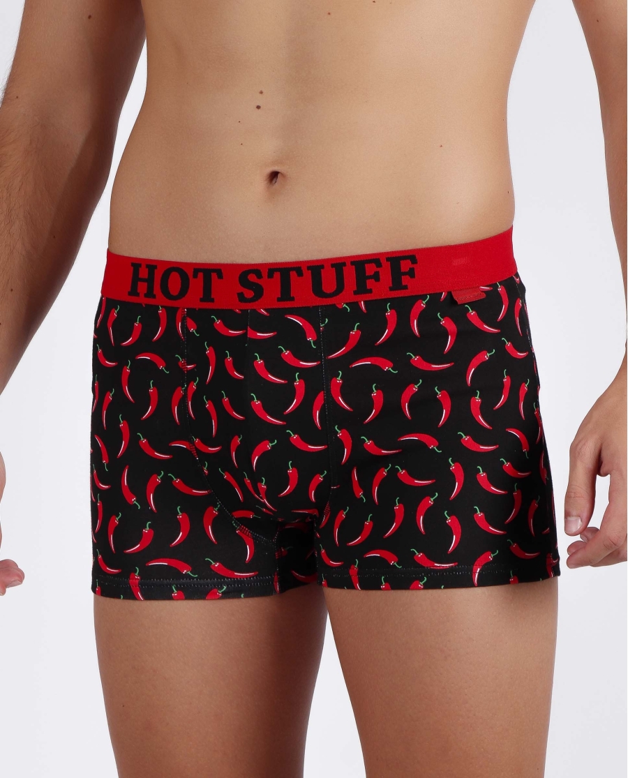 ADMAS Calzoncillo/Bóxer Botella Regalo Hot Stuff para Hombre, (Caja 12 unidades) ROJO