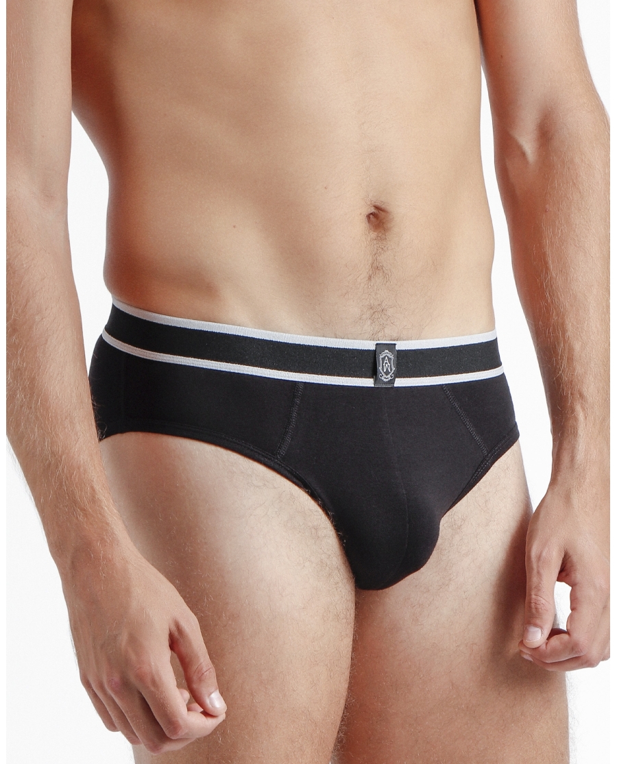 ADMAS Calzoncillo/Slip Soft Warm para Hombre NEGRO